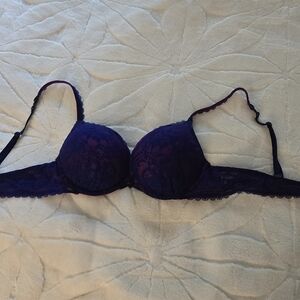 Elegant Purple Lace Bra